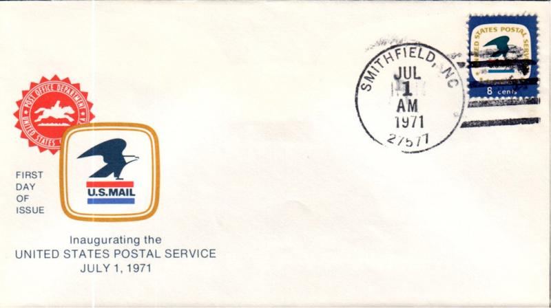 1396 NC, Smithfield 7-1-71 USPS FDC | United States, General Issue Stamp /  HipStamp