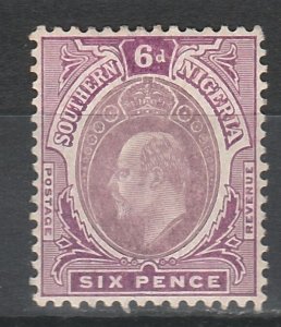 SOUTHERN NIGERIA 1907 KEVII 6D