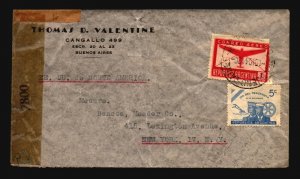 Argentina 1944 Censor Cover / Creasing (VI) - L1124