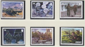 Jersey 2014, ' D Day'  Set of 6 .  unmounted mint NHM