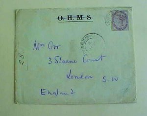 CAPE OF GOOD HOPE ARMY COVER PO B/S FPO LONDON 1900 OHMS