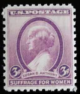 1936 3c Susan B. Anthony, Women's Rights Activist Scott 784 Mint F/VF NH