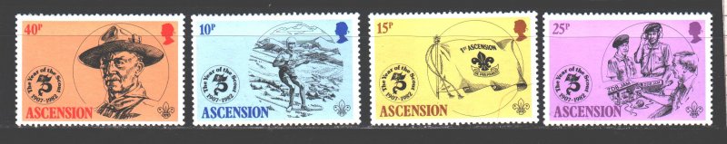 Ascension. 1982. 306-9. Scouts. MNH.