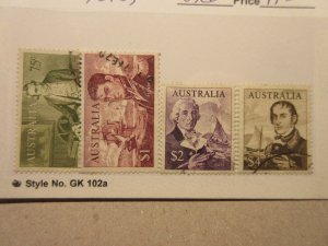 AUSTRALIA  Scott 414, 415, 416, 417 USED Cat $11.10