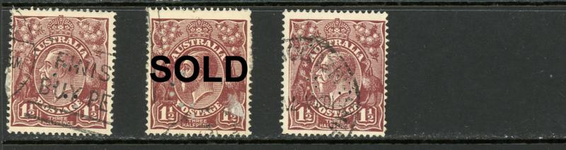 Australia 24 Used (With Perfins) (You Pick)