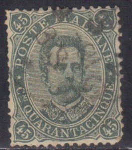 ITALY SC # 54 USED 45L 1889