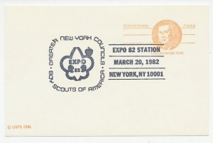 Card / Postmark USA 1982 Scouting