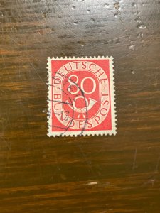 Germany SC 684 Used 80pf Numeral & Post Horn (2) - VF/XF