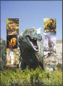 Burundi 2011 Dinosaurs Sheet Digital perf. MNH** Cinderella !