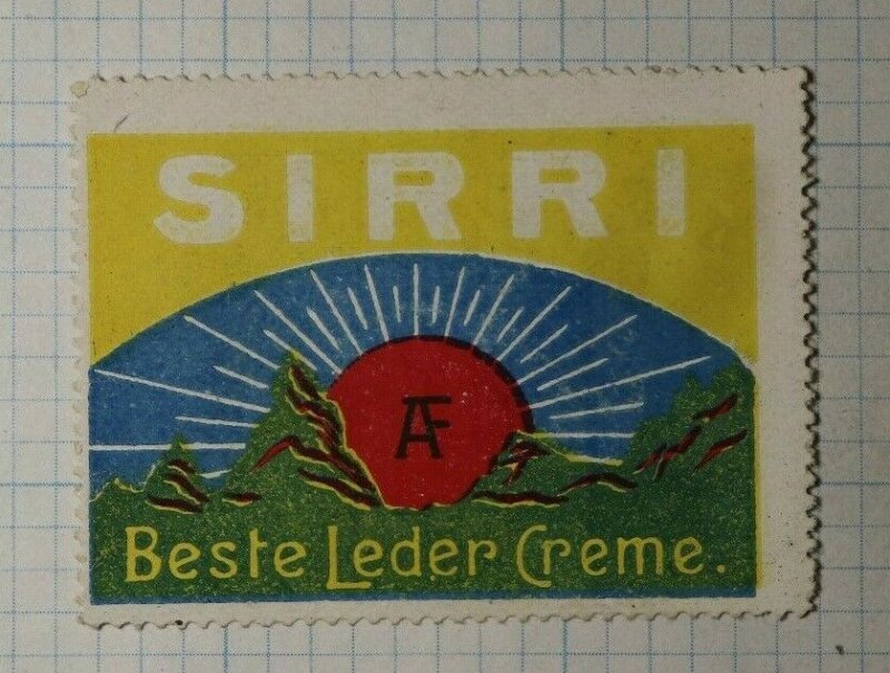 AF Sirri Leather Creme Norway WW Brand Poster Stamp Ads