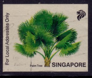 Singapore, 1993, Fora, Palm Tree,  Local Addresses Only, 20c, sc#673, used*