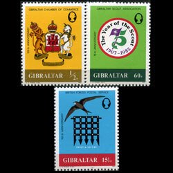 GIBRALTAR 1982 - Scott# 437-9 Events Set of 3 NH