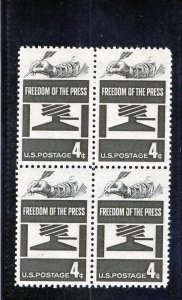 1119 Freedom of the Press, MNH blk/4