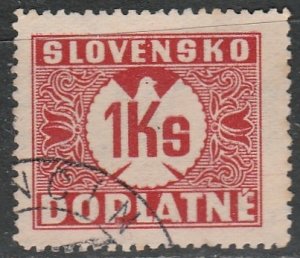 Slovakia / Slovakio    J20     (O)    1941  Postage due  ($$)