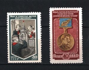 RUSSIA/USSR 1953 SET OF 2 STAMPS MNH