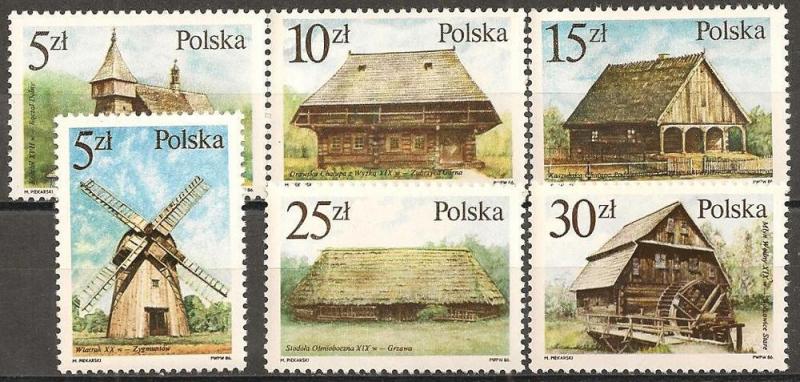 Poland #2766-72 Mint Never Hinged F-VF CV $2.15 (MM1)