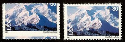 C137 - 80c Misperf Die Cut Error/EFO  \Mt. McKinley\ Mi