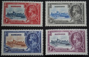 Barbados 1935 GV Silver Jubilee set SG 241/244 mint