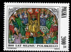 Poland Scott 3154 MNH** Parliament painting