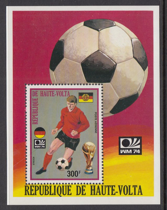 Burkina Faso C187 Soccer Souvenir Sheet MNH VF