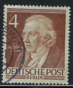 Germany Berlin 9N84 Used 1952 issue (fe1172)