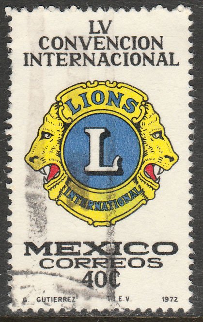 MEXICO 1040 55th Lions International Convention. Used.(110)