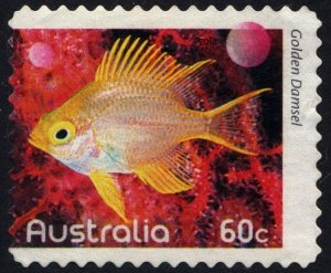Australia: SC#3280 60¢ Fishes of the Reef: Golden Damselfish (2010) Used
