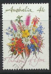 SG 1230b  SC# 1164a right margin imperf  Used  Wildflowers perf 14½