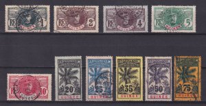 FRENCH GUIΝΕΑ 1906, Sc# 33-44, CV $36, part set, Used