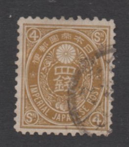 Japan  Scott# 77   used     singles