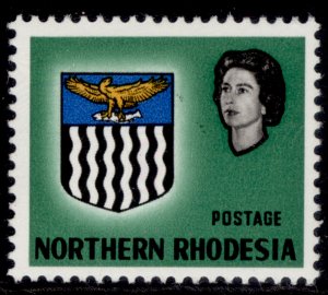 NORTHERN RHODESIA QEII SG79a, 4d green, LH MINT. Cat £130. VALUE OMMITED 
