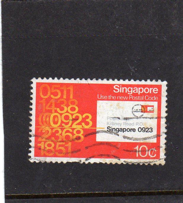 Singapore New Postal Coded used