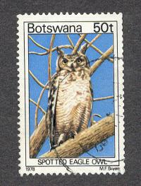 Botswana # 211 Used Owl Bird
