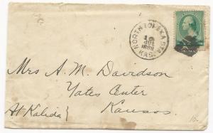 US Scott #213 on Cover North Topeka, KS DPO 7 Arrowhead Cancel