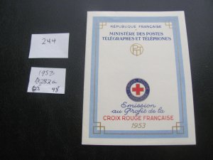 FRANCE 1953 MNH SC 282a BOOKLET  XF  $65 (244)