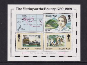 Isle of Man #394  MNH 1989  sheet mutiny on the Bounty