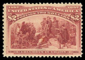 MOMEN: US STAMPS #242 MINT OG H LOT #70636