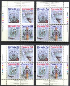 Canada Sc# 1102a MNH PB Set/4 1986 34c Canada Day Science & Technology