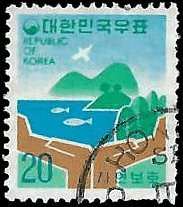 SOUTH KOREA   #1091 USED (2)