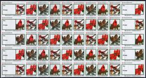 American Lung Association Christmas Seal Sheet (2002) MNH