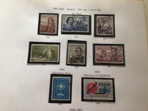 Australia used stamps on folded page  with high values A10139