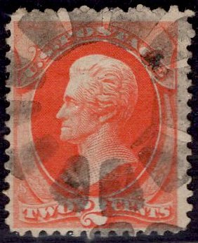 US Stamp #178 2c Vermilion Jackson USED SCV $15