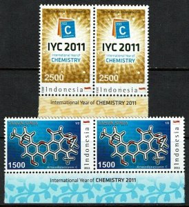 Indonesia #2270-71 Pair MNH - International Year of Chemistry (2011)