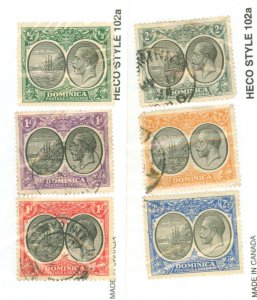 Dominica #65-67/70-72 Used Multiple