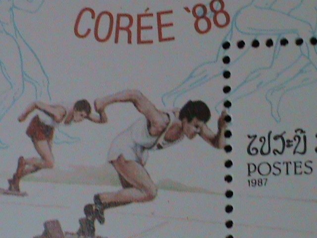 ​LAOS-1987-SC#773- OLYMPIC GAMES- SEOUL'88-MNH:S/S VF-LAST ONE HARD TO FIND