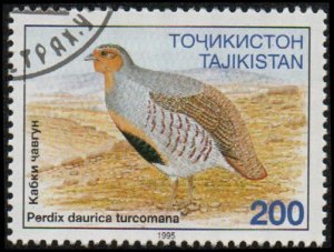 Tajikistan 85 - Used - 200r Daurian Partridge (1995) (cv $1.40)