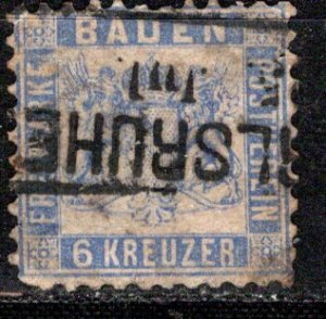 German States Baden Scott # 22, used