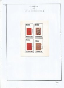 BERNERA -1982 - Ornate Book Covers - Mint Light Hinged - Private Issue