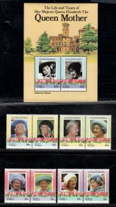 TUVALU - NANUMAGA SC# 45-51 FVF/MNH