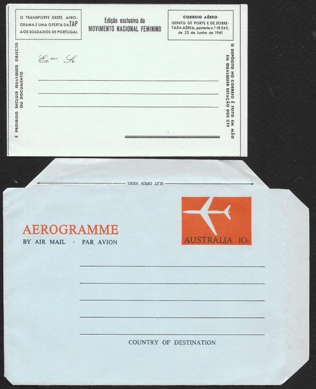 WORLDWIDE (81) Aerogrammes Unused & Used Entires